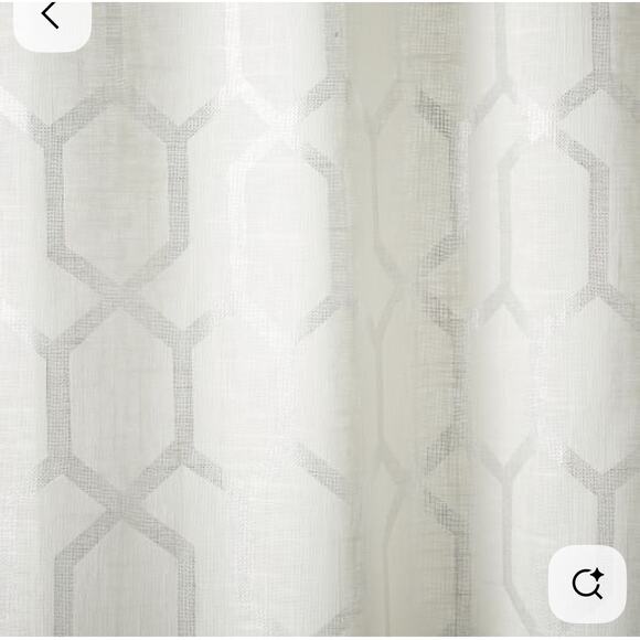 West Elm Moorish Tile Printed Blackout Curtain Panel New One Panel Only - Picture 5 of 5